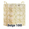 Blue 100L foldable clothes and quilt storage bag
