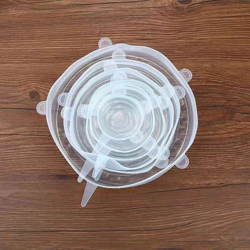 Reusable silicone food covers for bowls and containers
